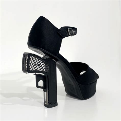 chanel gun heels